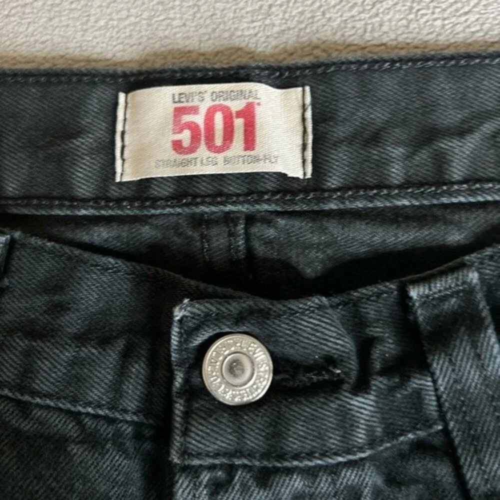 Vintage Levis 501 Cargo Double XX Straight Button Fly Jeans Mens Sz 33 x 33